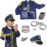 police Officer Role Play Costume Dress-Up Set (7 pcs)