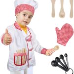 Chef Role Play Costume Dress -Up Set With Realistic Accessories ( 7 pcs )