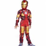 Boy Superhero Kids Muscle IRON MAN Costume