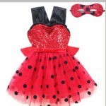 Halloween Girls Ladybug Costume Tutu Dress Kids Birthday Cosplay