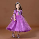 Rapunzel Dress Kids Princess Dress Halloween Costume Girls