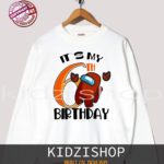 Among us Birthday Sweatshirt ,Custom Sweatshirt, Birthday Girl, Custom Birthday Boy gaming birthday outfits