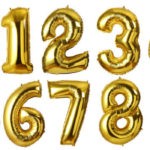Foil numbers balloons 80 cm