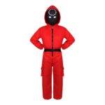 halloween costume Jumpsuit Cosplay Costume Long Sleeve Coverall Suit with Hood