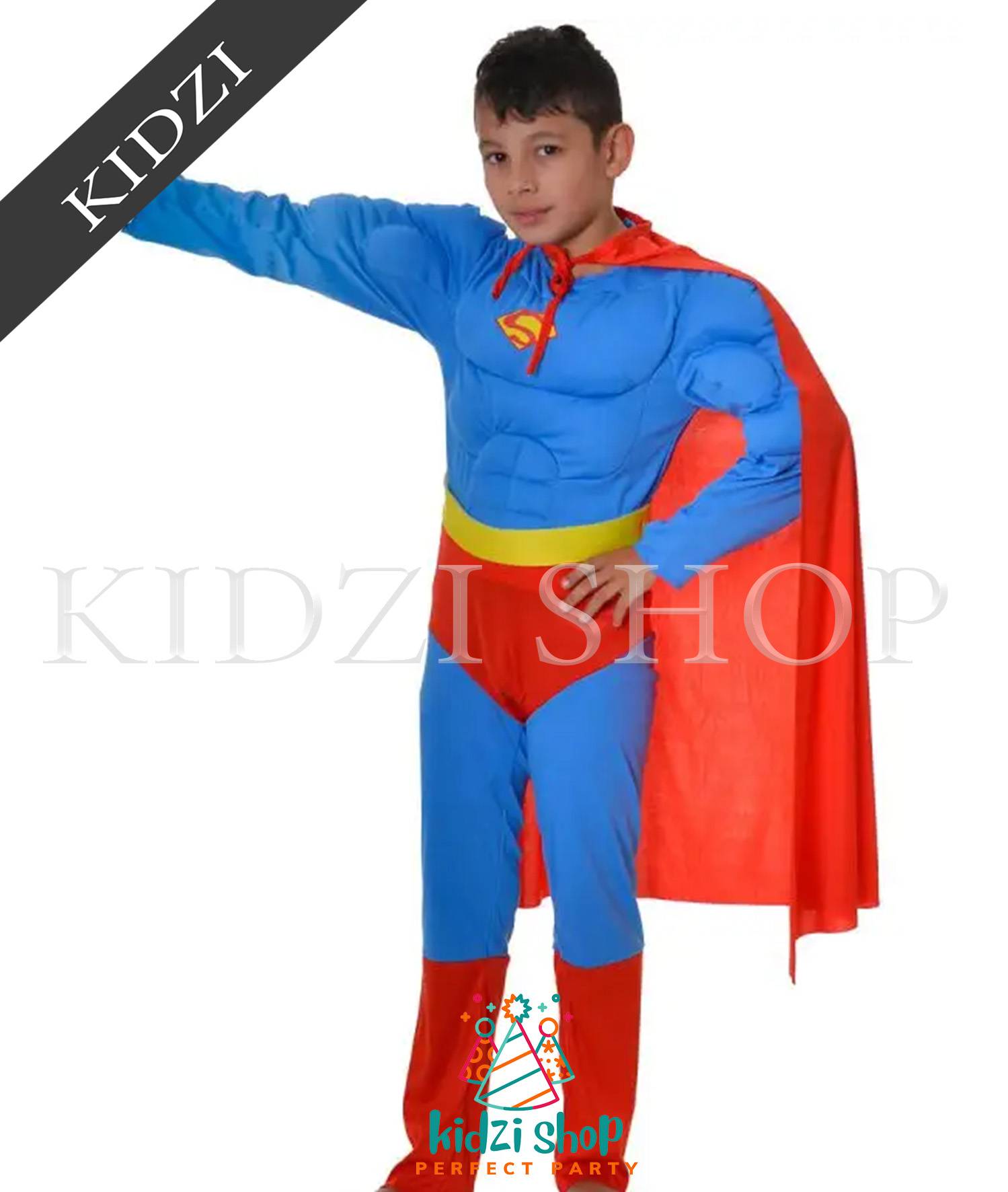kid costumes Super Boy Kids Movie Character Fancy Dress Costume - KIDZI SHOP