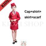 Flight Attendant Suit for kids free size ( 4pcs)