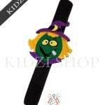 Slap Bracelets Themed Wristbands Pumpkin Ghost Patterns Bracelets for Halloween Party Supplies